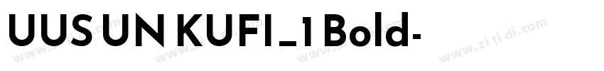 UUS UN KUFI_1 Bold字体转换